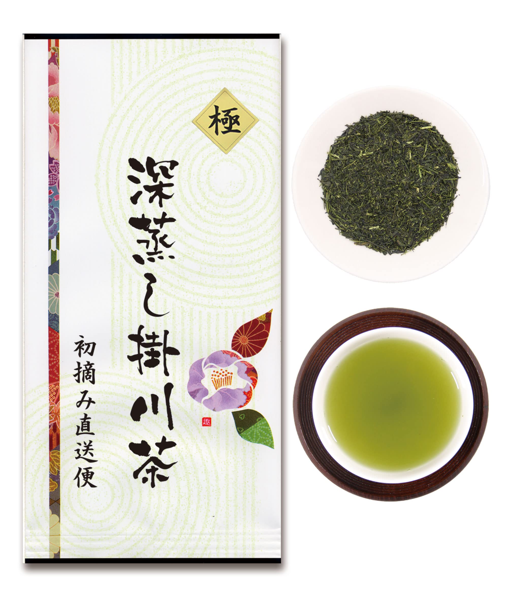 Amazon | 静岡県 掛川産 初摘み 一番茶100% 緑茶 茶葉 深 Amazon | 静岡県 掛川産 初摘み 一番茶100% 緑茶 茶葉 深